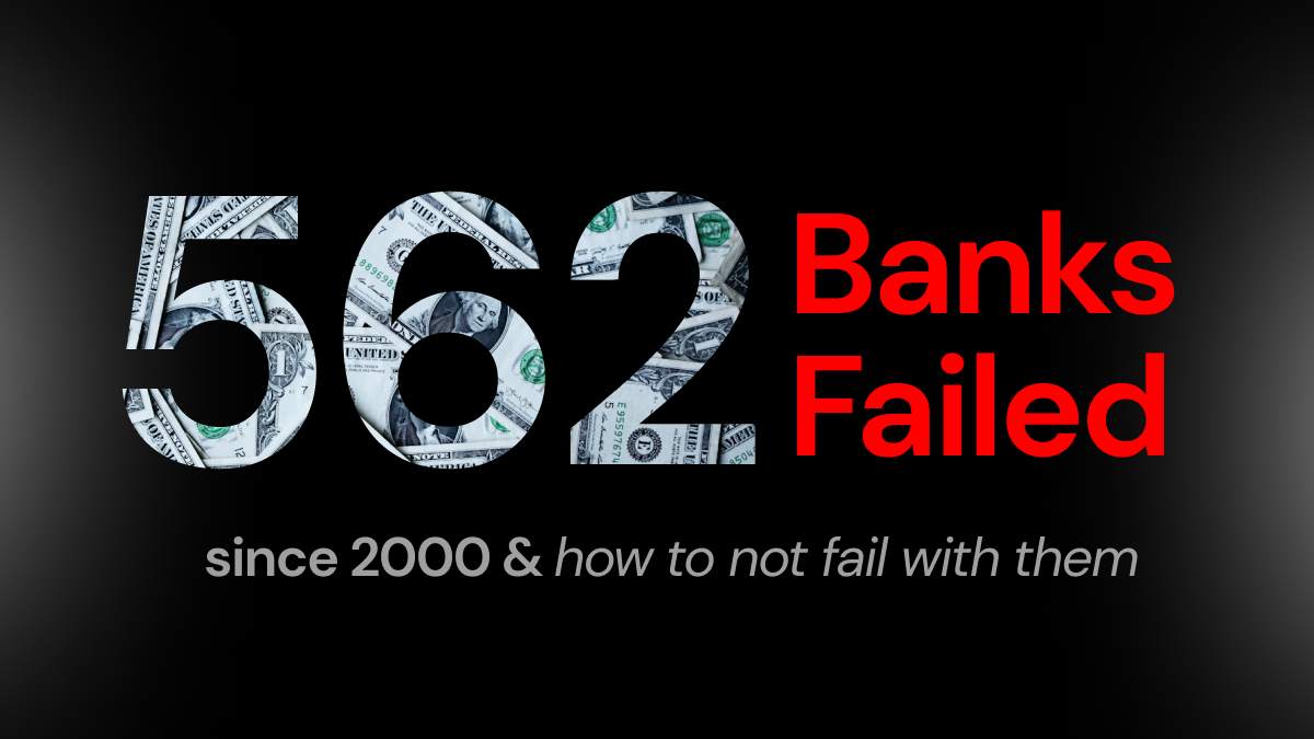 562 banks failed since the year 2000